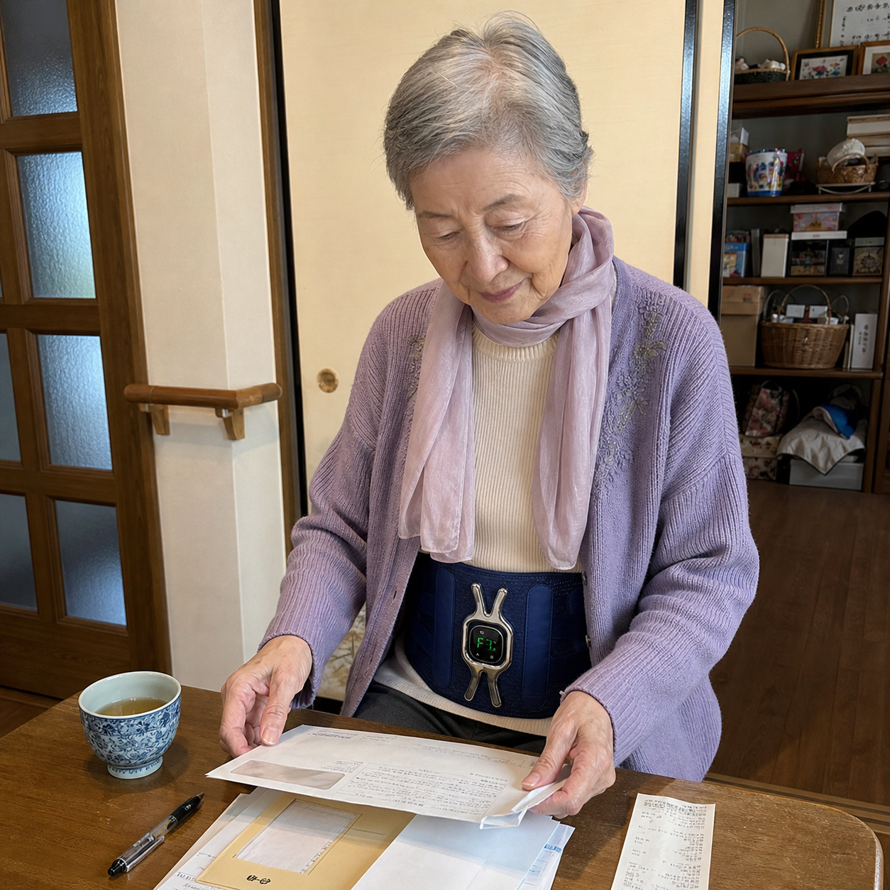 郵便物を整理する日常のひとときに