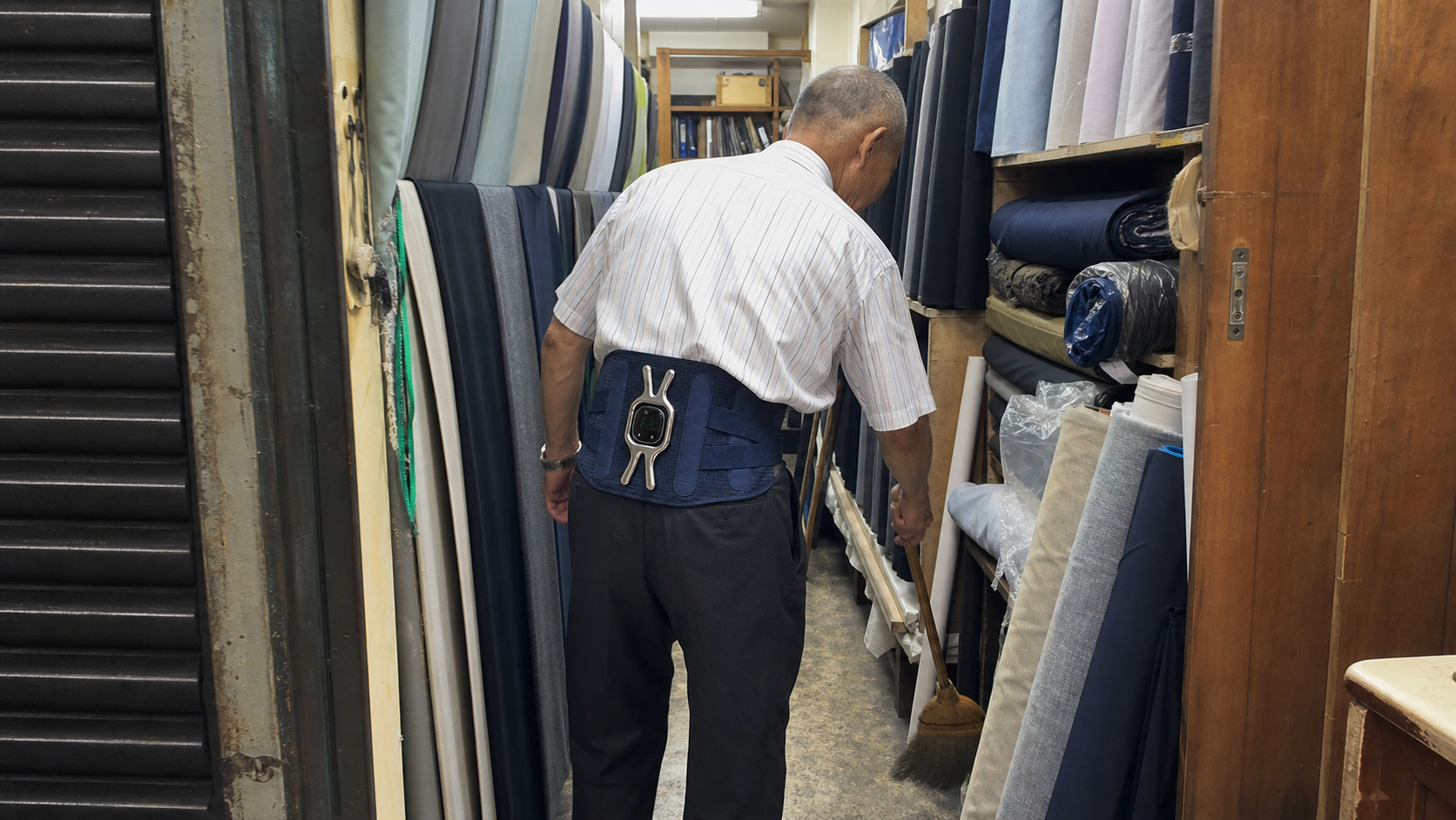 店先を整える毎日の作業時間に